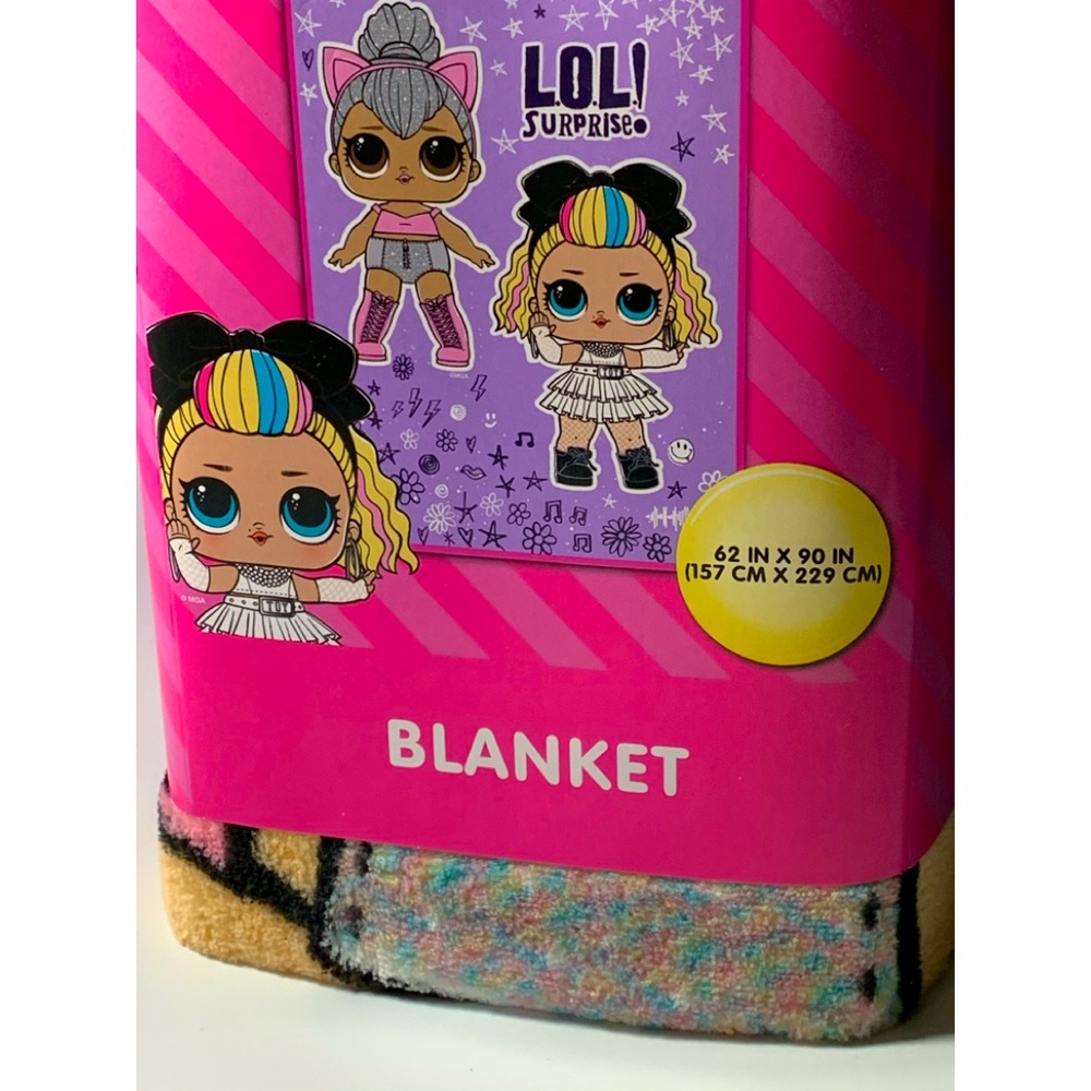 NWT LOL Surprise Blanket Twin Size Pink Dolls